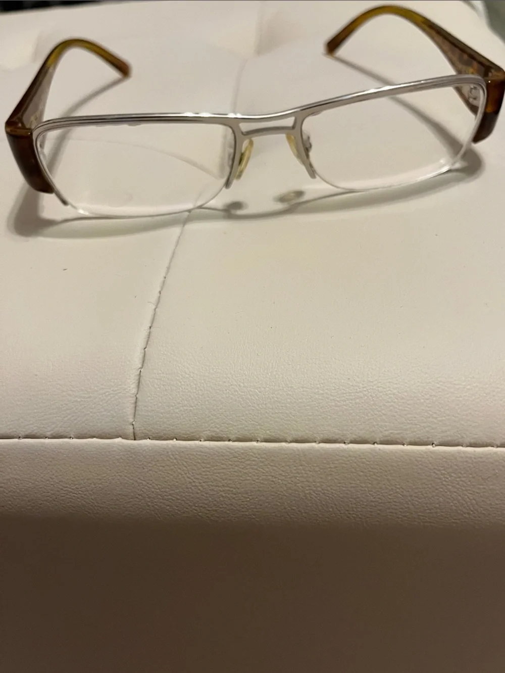 Prada Clear Front with Tortoiseshell Temples Glasses